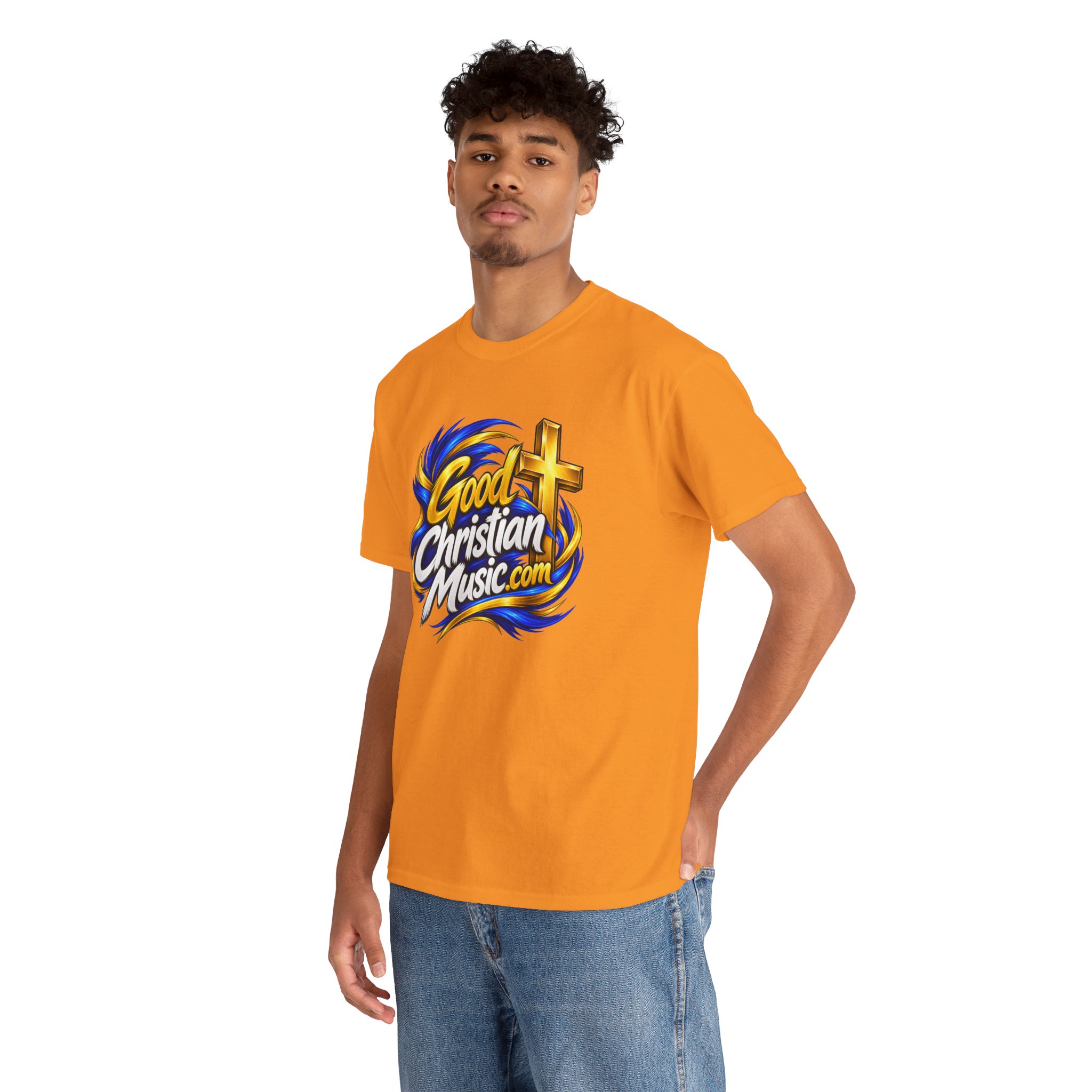 GoodChristianMusic.com Unisex Heavy Cotton Tee, - Image 63