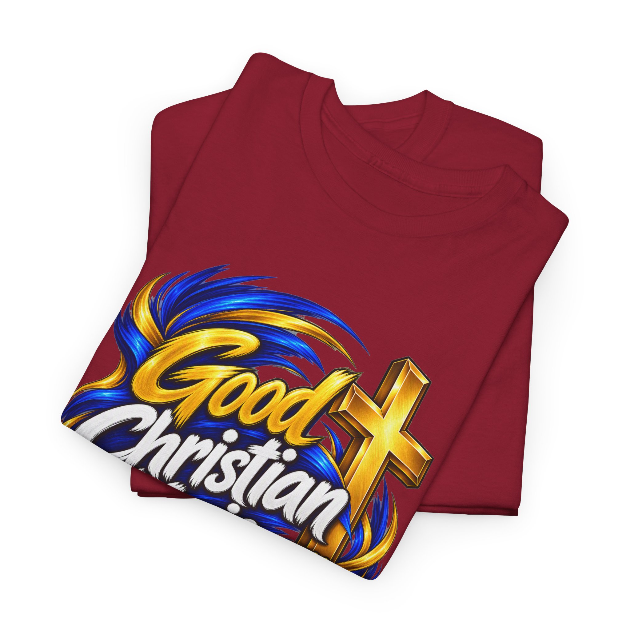 GoodChristianMusic.com Unisex Heavy Cotton Tee, - Image 53