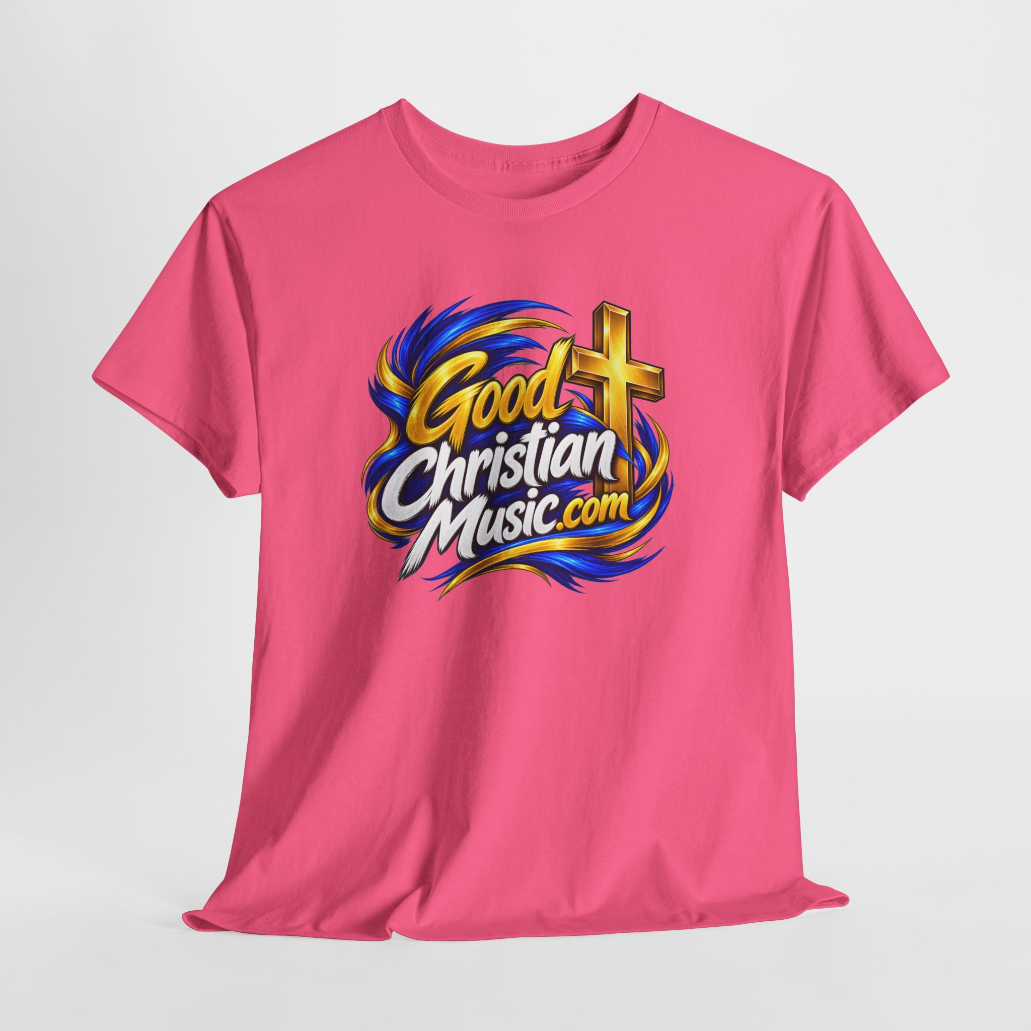 GoodChristianMusic.com Unisex Heavy Cotton Tee, - Image 43