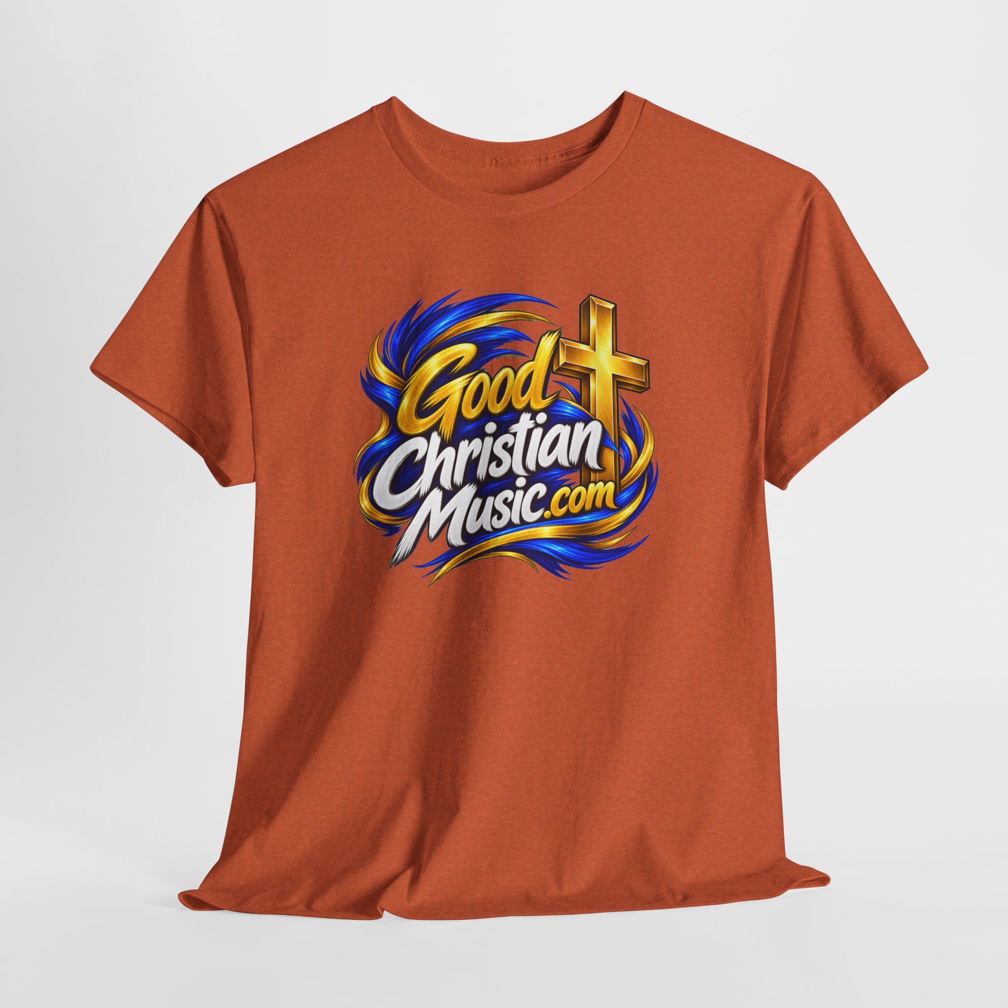 GoodChristianMusic.com Unisex Heavy Cotton Tee, - Image 7