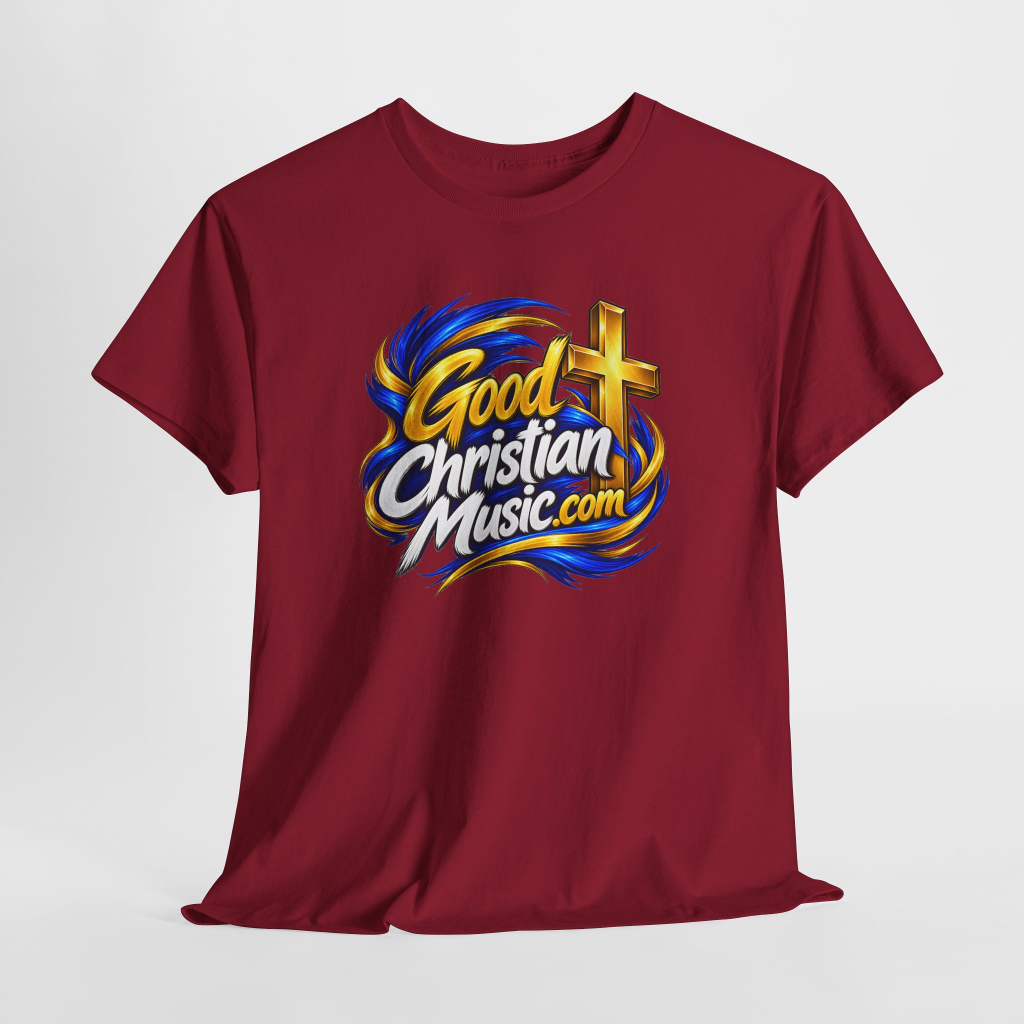 GoodChristianMusic.com Unisex Heavy Cotton Tee, - Image 49