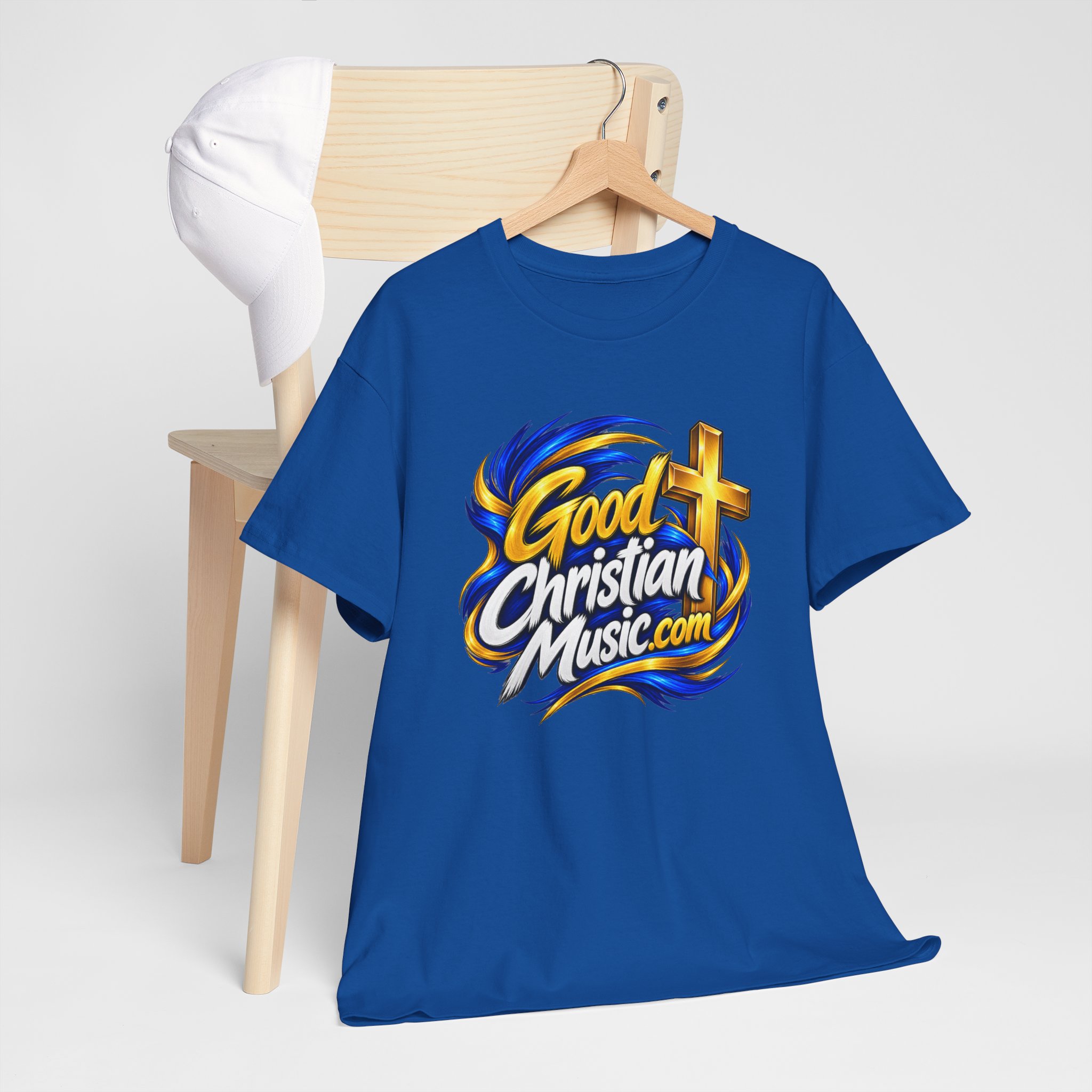 GoodChristianMusic.com Unisex Heavy Cotton Tee, - Image 36