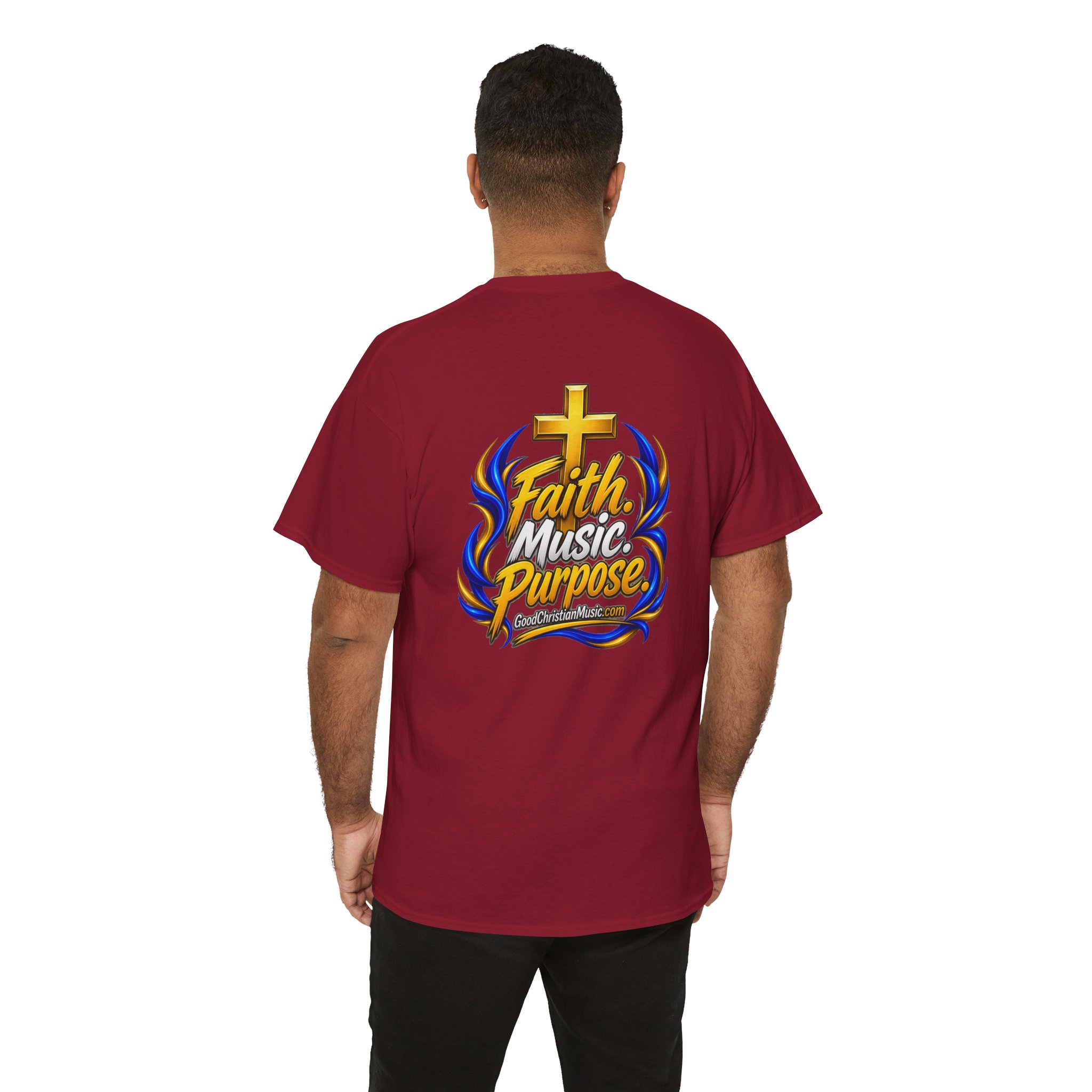 GoodChristianMusic.com Unisex Heavy Cotton Tee, - Image 52
