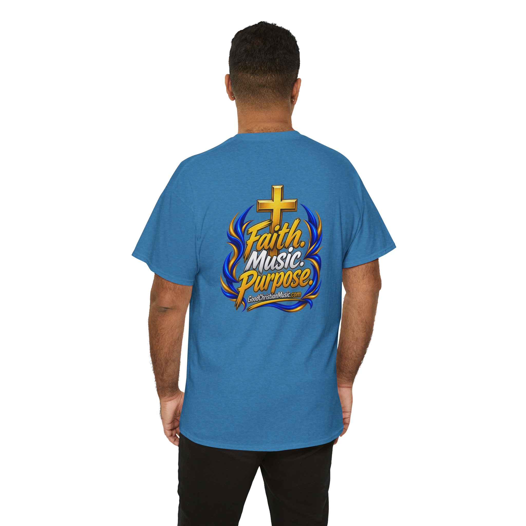 GoodChristianMusic.com Unisex Heavy Cotton Tee, - Image 22