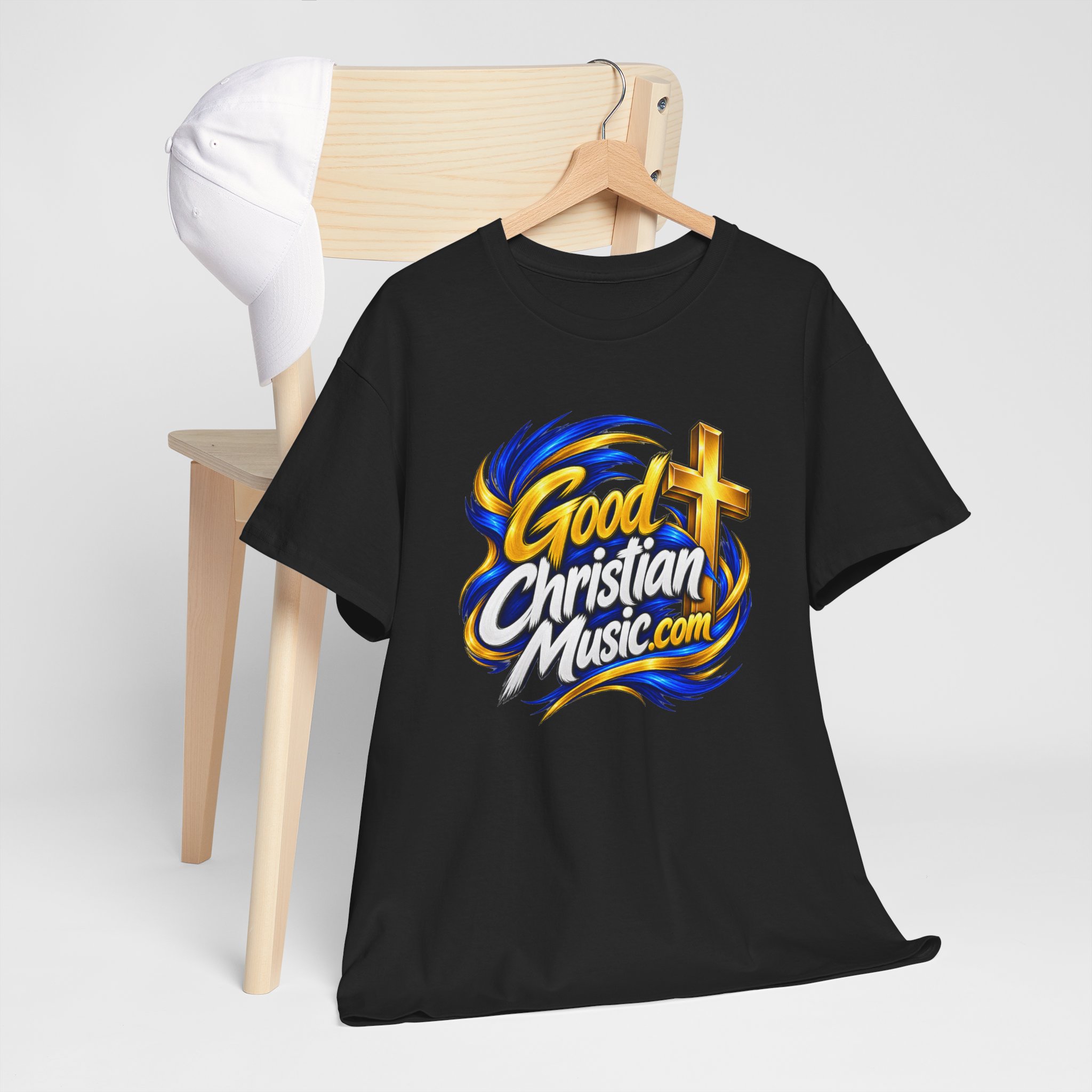 GoodChristianMusic.com Unisex Heavy Cotton Tee, - Image 59
