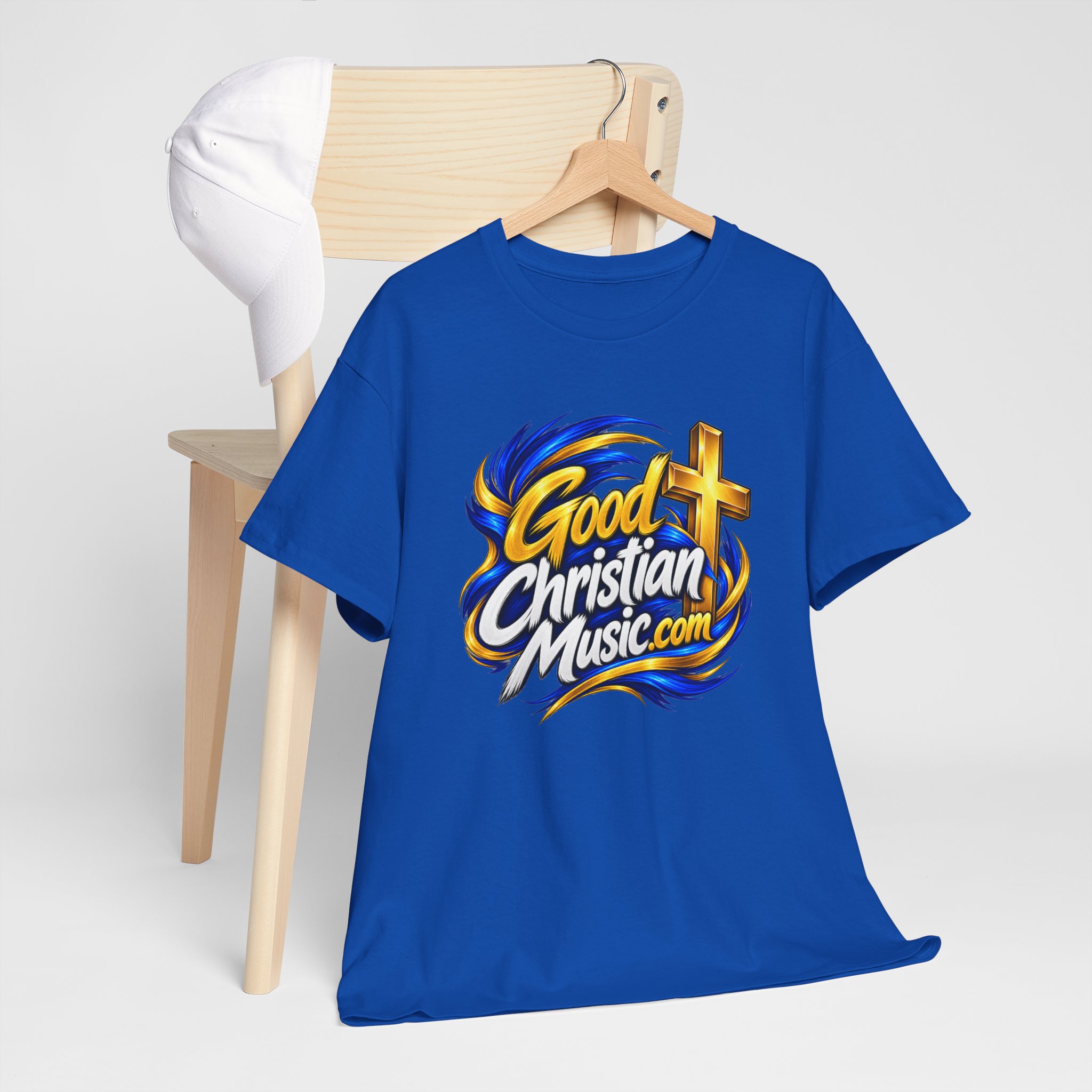 GoodChristianMusic.com Unisex Heavy Cotton Tee, - Image 6