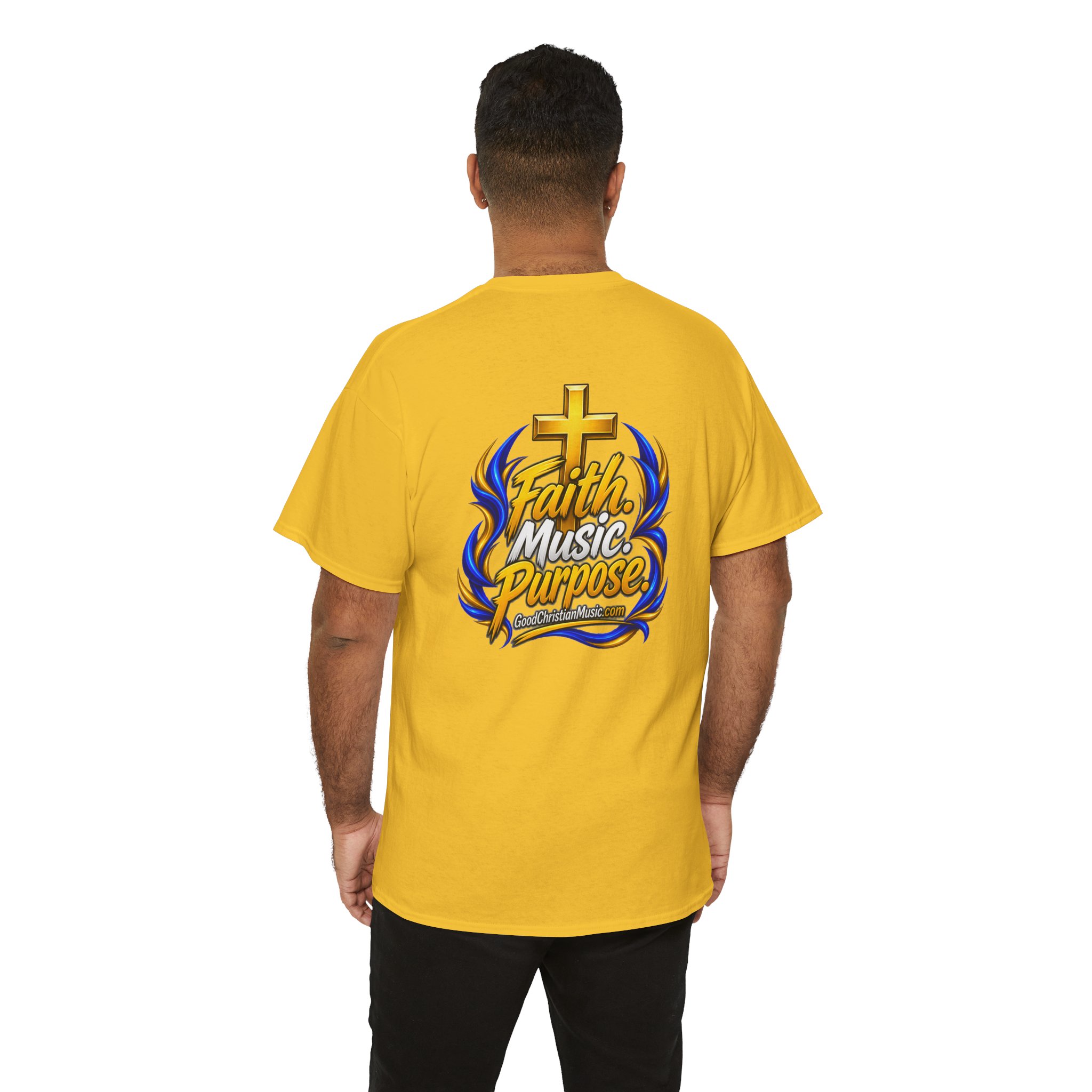 GoodChristianMusic.com Unisex Heavy Cotton Tee, - Image 16