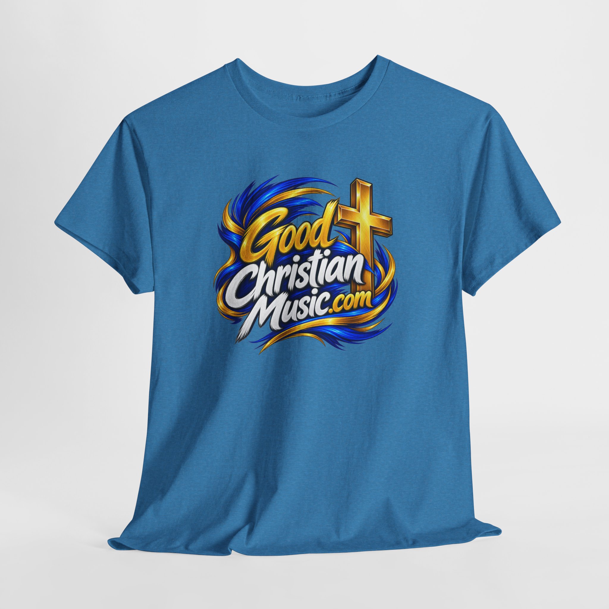 GoodChristianMusic.com Unisex Heavy Cotton Tee, - Image 19